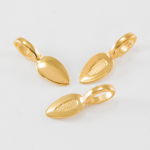 Тримач під Кабошон, Сплав, Колір: Золото, Розмір: 21х8х6мм, Отвір 4х6мм, (13WB19224)