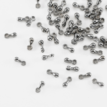 Підвіска обтяжувач для Ланцюжків і намисто, Сплав, Колір: Збройна Сталь, Розмір: 7х2.5мм, Отвір 1.5мм, (13WB19542)