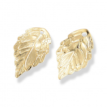 Кулон Підвіска Лист Нержавіюча Сталь, Золото, 17.5х10х0.6мм, Отвір 1мм, (13WB19641)