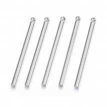 Кулон Бар, Нержавіюча Сталь, Розмір: 52.5х2.5х1.5 мм, Отвір 1.5мм, (13WB19649)