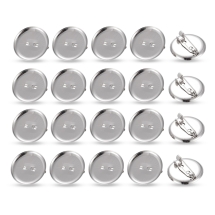 Baza do Broszki do Rękodzieła i Biżuterii, Żelazna, Platynowy, 24x6mm, 20szt (13WB19680)