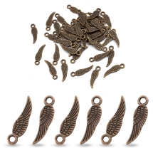 Zawieszka Stop Metalowy 17x5x1mm Otwór 2mm Kolor: Miedź 50szt (13WB19740)