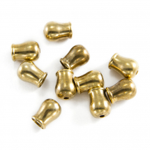 Końcówki do Sznura Mosiądz 10x7.5mm Średnica wewnętrzna 5mm Otwór 1.6mm 10szt (13WB19764)
