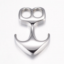 Zapięcie Kotwica do Sznurka Skórzanego Stal Nierdzewna 32.5x21x5.5mm Otwór 5х7mm 1szt (13WB19840)