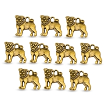 Zawieszka Stop Metalowy 16x15x2mm Otwór 2mm Kolor: Bronze 10szt (13WB19875)