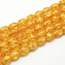 Koraliki Buddyjskie  Żywica  8x6mm Kolor: Pomarańczowy około 49 sztuk/40 cm/nić. (13WB19948)