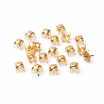 Koszyczek do Rivoli Kwadrat Mosiądz 6x6x0.25mm Kolor: Złoty 100szt (13WB19997)