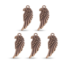 Zawieszka Stop Metalowy 34x11x2mm Otwór 2mm Kolor: Miedź 5szt (13WB19906)