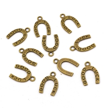 Zawieszka Stop Metalowy 18x12x1.5mm Otwór: 2mm Kolor: Bronze 10szt (13WB19915)