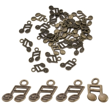 Zawieszka Notka Stop Metalowy 19x13x1.5mm Kolor: Bronze 25szt (13WB20740)