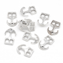 Zapięcie Kotwica do Sznurka Skórzanego Stop Metalu 23х16х4mm Kolor: Antyczne Srebro 10szt (13WB20766)