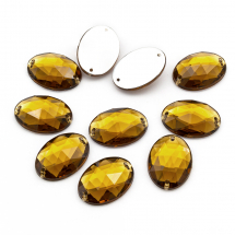 Dżety do Przyszycia Akryl 18x13x5mm Kolor: Brązowy 10szt (13WB20838)