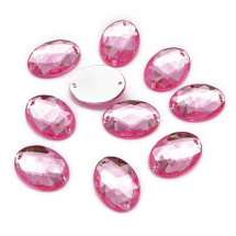 Dżety do Przyszycia Akryl 18x13x5mm Kolor: Flamingo 10szt (13WB20842)