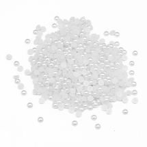 Kaboszony Akrylowe Imitacja Pereł ABS 5x2,2mm Kolor: Biały ok. 670szt/25g (13WB20853)