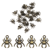 Zawieszka Pająk Stop Metalowy 16x13x3mm Kolor: Bronze 40szt (13WB20871)