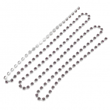 Стразовий Ланцюг Декоративний Клас А, Срібло/Аметист, 2.6мм, близько 240шт/1.1м, (13WB20923)