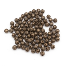Koraliki Żelazo Filigran 8mm Kolor: Miedź 100szt (13WB20985)