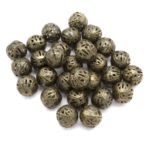 Koraliki Żelazne Filigran Puste 16mm Kolor: Bronze 20szt (13WB20995)