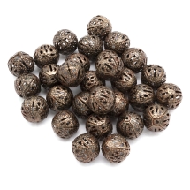 Koraliki Żelazne Filigran Puste 16mm Kolor: Miedź 20szt (13WB20996)