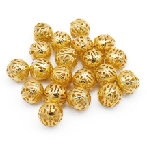 Koraliki Żelazne Filigran Puste 16mm Kolor: Złoto 20szt (13WB20997)