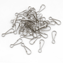 Замочок Залізний для Брілків та Ключів, Платина, 31х9х1мм, (13WB21055)