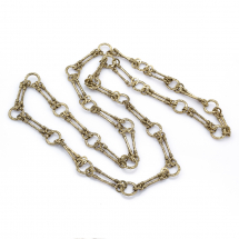 Ланцюг вінтажна ручної роботи, Біжутерний Сплав, Колір: Античне Золото, Розмір: 26х4х15мм, (13WB21172)