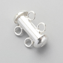 Srebro 925, Zapięcie Suwak na 2 nitki, 15x11x6mm, Otwór 2mm, 1szt (13WB21215)