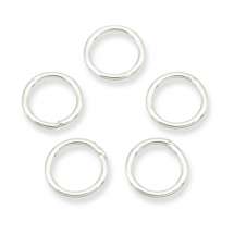 Srebro 925, Kółeczka Ogniwka Pojedyncze, Lutowane, 4x0.7mm, 5 szt (13WB21525)