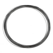 Drut z Pamięcią do Naszyjników Stalowy 0.6x115mm Kolor: Stal Pistoletowa 20żeberek (13WB21607)