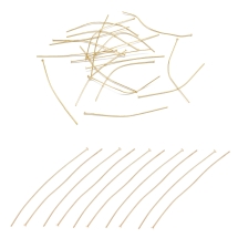 Szpilki Gwoździe Jubilerskie, Stal Nierdzewna, Pozłacany 24K, 50x0.6mm, 20szt (13WB22564)