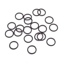 Колечка Одинарні, Залізні, непаяного, Колір: Чорний, Розмір: 10х1мм, Внутрішній Діаметр 8мм, (13WB22603)