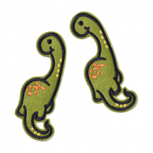 Naszywka Naprasowanka Termiczna Dinozaur 104x39x1mm Kolor: Zielony 2szt (13WB23458)