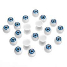 Oczka Plastikowe 12x6mm Kolor: Niebieskie 10pary/opakowanie (13WB23579)