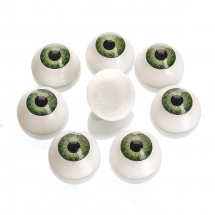 Oczy Plastik 20x10mm Kolor: Zielony 4pary/opakowaniey (13WB23581)