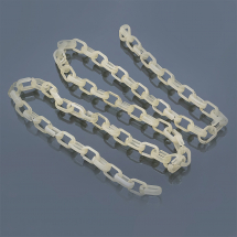 Ланцюг Акриловий ручної роботи, Овал, Плетіння Якірне, Імітація натурального Каменя, Колір: Пшеничний, Ланка: 18.5x11.5x4.5мм, 1м / нитка, (13WB23670)