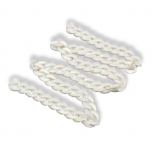 Łańcuszek Akrylowy Ręcznie Robiony Imitacja Perły 29x20.5x6.5mm Kolor: Biały Długość łańcuszka: 1m (13WB23701)