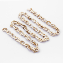 Łańcuszek Akrylowy Ręcznie Robiony 19.5x14.5x4.5mm Kolor: Antyczna Koronka 1m (13WB23704)