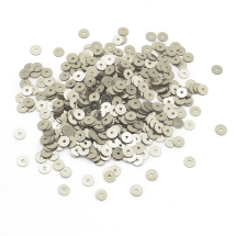 Cekiny Nieprzezroczyste Antyczne Metaliczne Indie 4mm Srebrnoszare około 2000szt/10g (13WB24093)