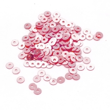 Паєтки, Круглі, Дзеркальні, Колір: Рожевий, Розмір: 4 мм, (13WB24153)