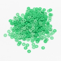 Паєтки, Круглі, Непрозорі, Матові, Колір: Зелений, Розмір: 4 мм, (13WB24173)