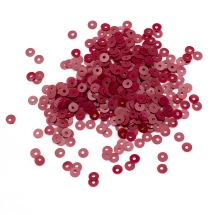 Паєтки, Круглі, Матові, Колір: Червоний, Розмір: 4 мм, (13WB24180)