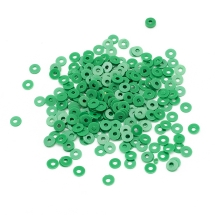 Паєтки, Круглі, Матові, Колір: Зелений, Розмір: 3 мм, (13WB24196)