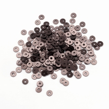 Паєтки, Круглі, Непрозорі, ефект Античний Металік, Колір: Темно-коричневий, Розмір: 4 мм, (13WB24209)