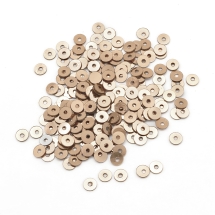 Паєтки, Круглі, Непрозорі, ефект Античний Металік, Колір: Рожеве Золото, Розмір: 4 мм, (13WB24210)