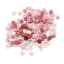 Паєтки, Круглі, Непрозорі, ефект Античний Металік, Колір: Рожевий, Розмір: 4 мм, (13WB24211)