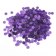 Паєтки, Круглі, Непрозорі, ефект Античний Металік, Колір: Фіолетовий, Розмір: 4 мм, (13WB24224)