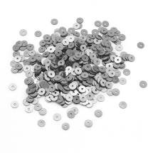 Паєтки, Круглі, Непрозорі, ефект Античний Металік, Колір: Срібло, Розмір: 4 мм, (13WB24227)