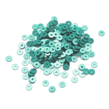 Паєтки, Круглі, Непрозорі, ефект Античний Металік, Колір: Морський-зелений, Розмір: 4 мм, (13WB24230)