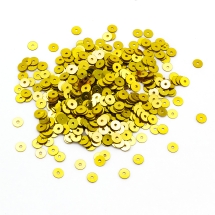 Паєтки, Круглі, Непрозорі, ефект Античний Металік, Колір: Жовте Золото, Розмір: 4 мм, (13WB24231)