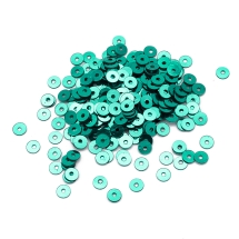 Паєтки, Круглі, Непрозорі, ефект Античний Металік, Колір: Смарагдовий, Розмір: 4 мм, (13WB24233)